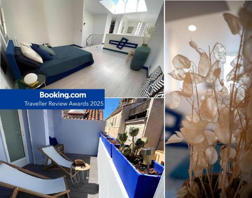 Posezení v ubytování Cosy Triplex 120m2 Terrasse au Panier vue Major Vieux Port 7 couchages option Parking