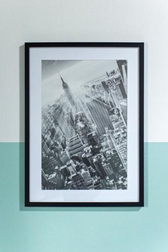 a black and white picture of a city at Schwanthaler Hof in Munich
