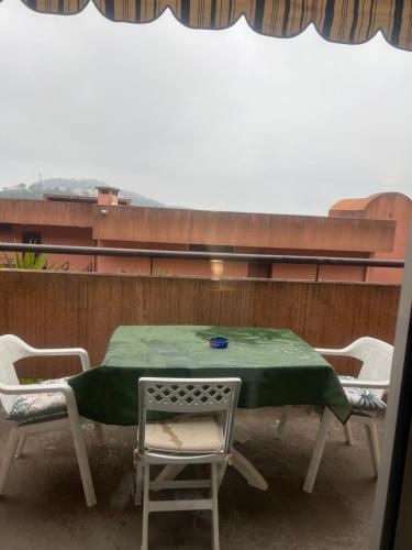 Μπαλκόνι ή βεράντα στο Cosy studio villa aurelia la turbie