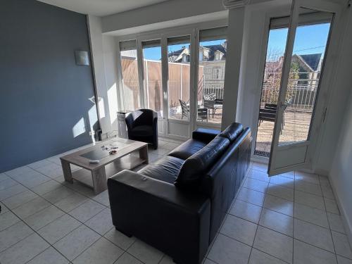 centre ville et terrasse