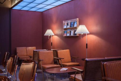 Captain 5 Youth Hotel-Shanghai Laoshan Road Branchにあるシーティングエリア