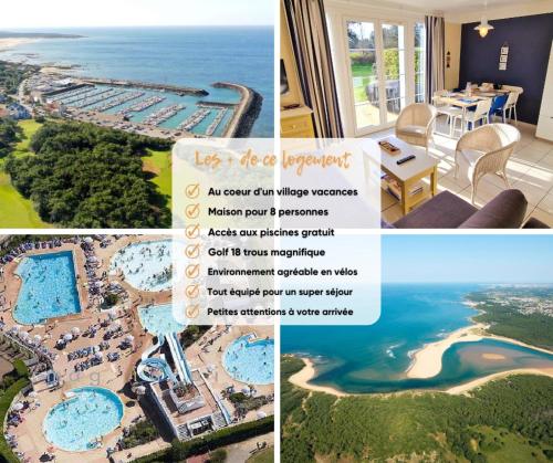 un collage de photos d'un complexe dans l'établissement 