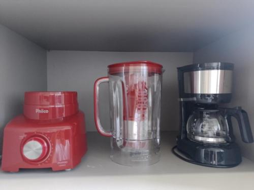 Příslušenství pro přípravu čaje a kávy v ubytování House grey proximo Holambra UNASP