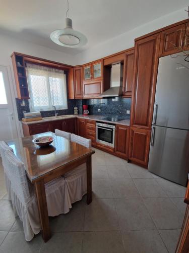 Η κουζίνα ή μικρή κουζίνα στο Villa Nefeli