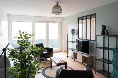 Appartement 1 chambre, terrasse, proche Tram