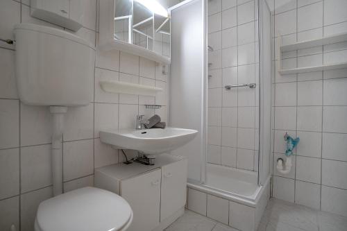 Ένα μπάνιο στο Ferienhaus Vogelnest