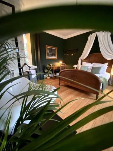 Posezení v ubytování Chambre d'hôtes Lou - Château Le Bas Bleu