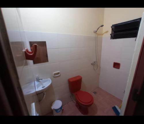 Koupelna v ubytování Monoambiente