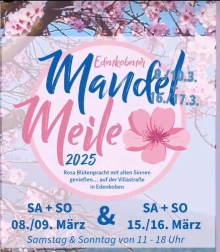 a sign for a market with a pink flower at Hotel Rhodter Adler in Rhodt unter Rietburg