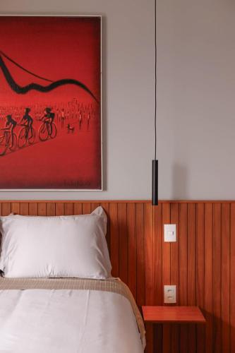 Ioda Guesthouseにあるベッド