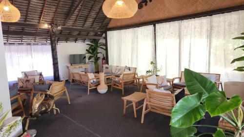 Zona de estar de Hotel Hibiscus