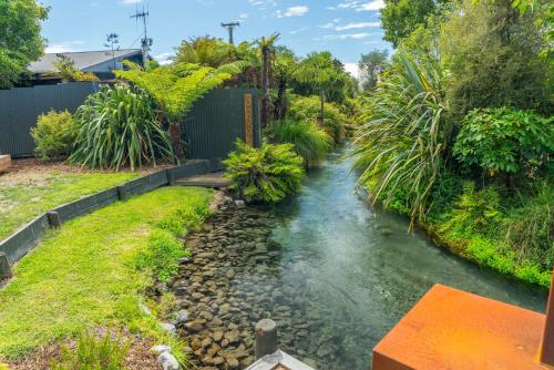 Zahrada ubytování Streamside Fern Cabin - Waitahanui, Taupo