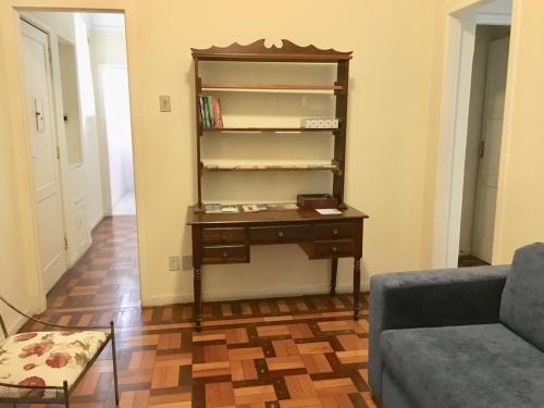 Posezení v ubytování Apartamento prático e central