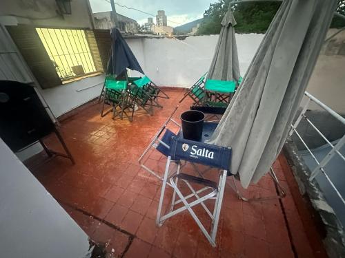 Balkón nebo terasa v ubytování Hostel Vicente