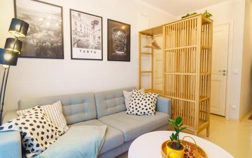 Χώρος καθιστικού στο Tähtvere Apartments