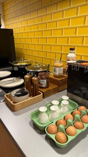 アパートホテルの敷地内または近くでの食事または食べ物