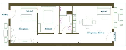 Central Square Residenceの見取り図または間取り図
