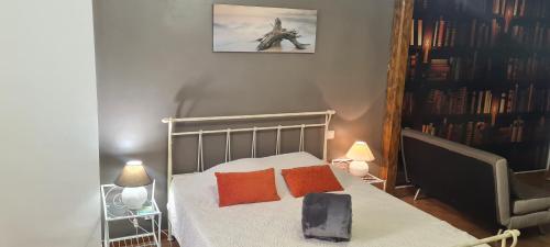 Katil atau katil-katil dalam bilik di Auberge de Baudinard sur Verdon
