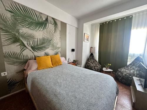 Katil atau katil-katil dalam bilik di Habitaciónes jungla
