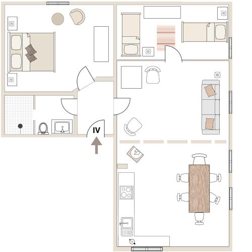 a floor plan of a house at Gut Zahren in Gallin