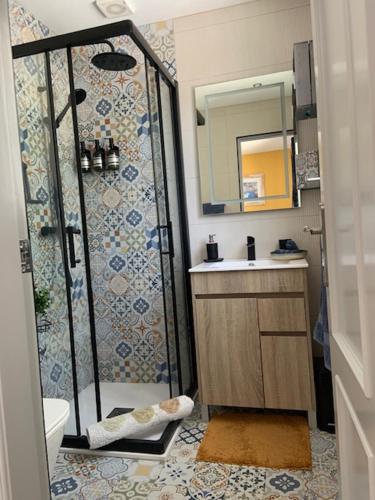 Ένα μπάνιο στο Casa Vista Maroma Guest House