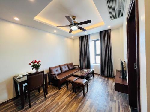 Χώρος καθιστικού στο Hanoi Apartment