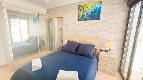 Ένα ή περισσότερα κρεβάτια σε δωμάτιο στο Casa Lourdes Raya Frigiliana