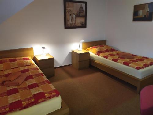 Apartmány Šitavancにあるベッド