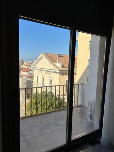 a view of a balcony from a window at Business Apartments in Foggia