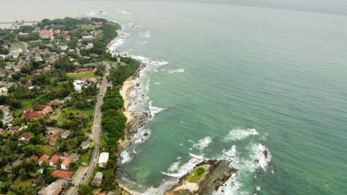 Landskap semula jadi dekat dengan rumah percutian