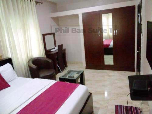 Postel nebo postele na pokoji v ubytování Ban Guest House