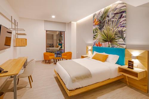 Postel nebo postele na pokoji v ubytování Smart Hotel