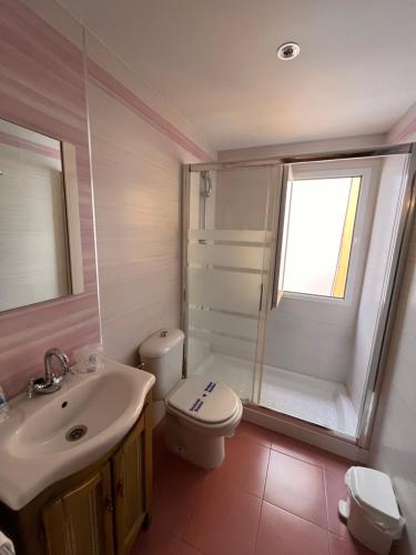 Koupelna v ubytování Hostal Ruta de Lorca