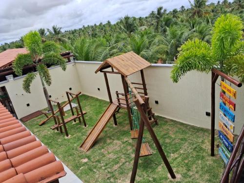 a playground on the balcony of a house at Villa Recanto do Mar - Icaraizinho de Amontada in Amontada