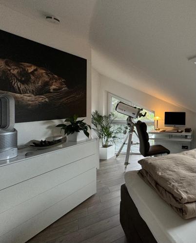 Μια τηλεόραση ή/και κέντρο ψυχαγωγίας στο 5 Sterne Apartment Auszeit