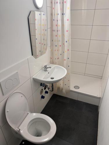 Koupelna v ubytování Apartments Haar