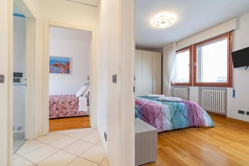Ένα ή περισσότερα κρεβάτια σε δωμάτιο στο Bed & breakfast Venice Friends