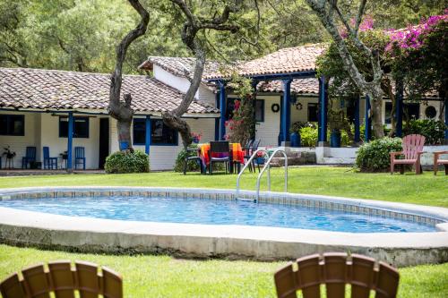 Bazén v ubytování Hacienda San Francisco nebo v jeho okolí