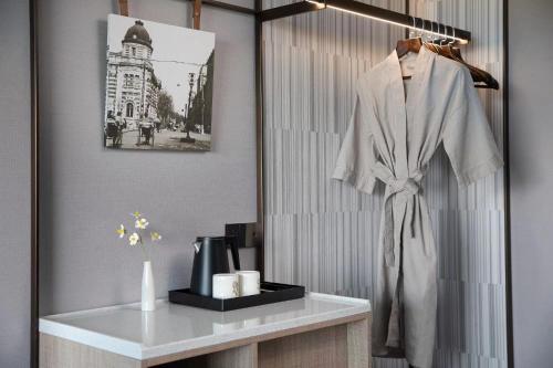 Ένα μπάνιο στο Wanda Moments Beijing Pinggu