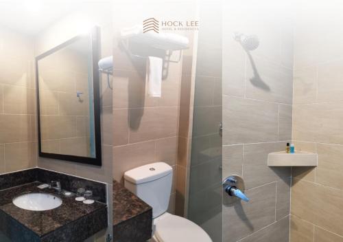 Koupelna v ubytování Hock Lee Hotel & Residences