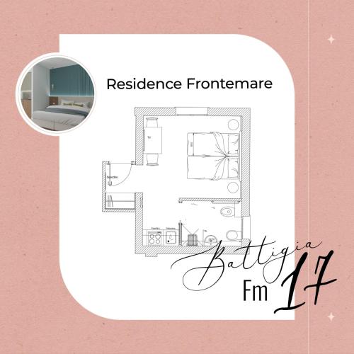 Frontemare Appartamenti e Camere ELISABETTAの見取り図または間取り図
