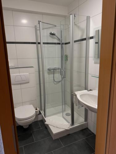 Koupelna v ubytování Hotel Zum Klosterfischer