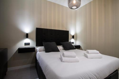 En eller flere senge i et værelse på Apartamento Silvela