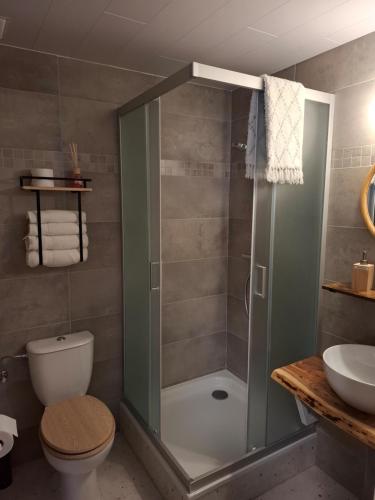 Koupelna v ubytování Dikke Vriend , herberg & taverne