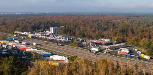 Άποψη από ψηλά του Serways Hotel Weiskirchen Nord