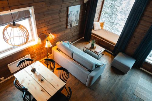 Posezení v ubytování Bjørnfjell Mountain Lodge