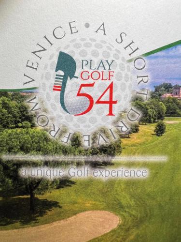 a picture of a golf course with the words play at Terme Colli Golf - Suite La Montecchia in Montecchia
