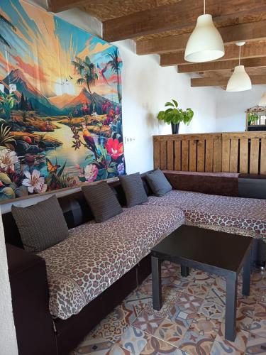 Χώρος καθιστικού στο Casa Amelie