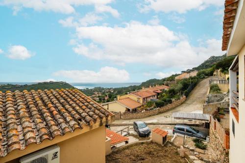 a view from the roof of a building at Villetta Anastasia in Costa Rei