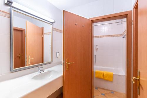 Ένα μπάνιο στο Chalet Sonnenhang Oberhof